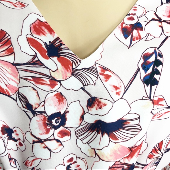 Parker Women’s Floral Long Sleeve Tie Dress - Picture 4 of 8